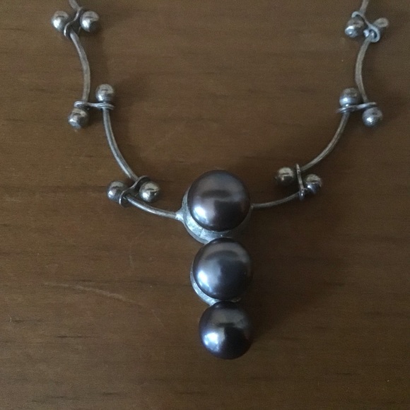 ❗️SOLD❗️Unique Vintage Bronze Toned Necklace - Picture 5 of 5